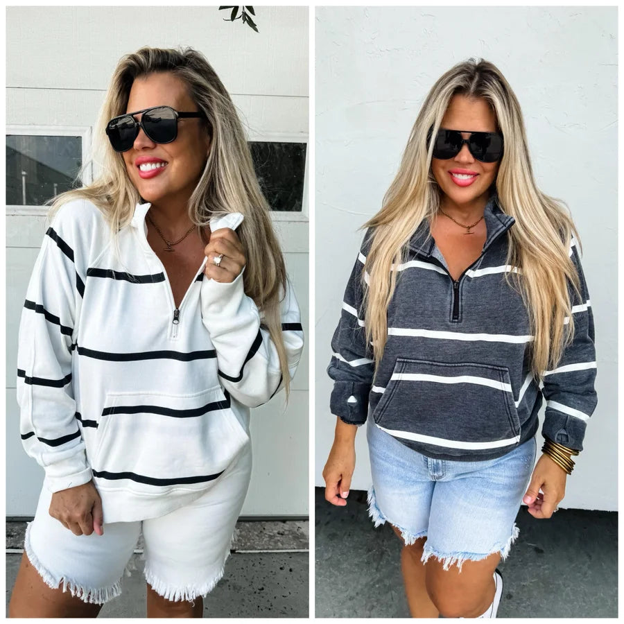Easy Does it Striped Pullover