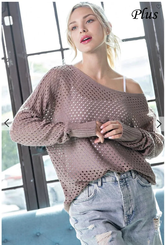Eyelet Sweater