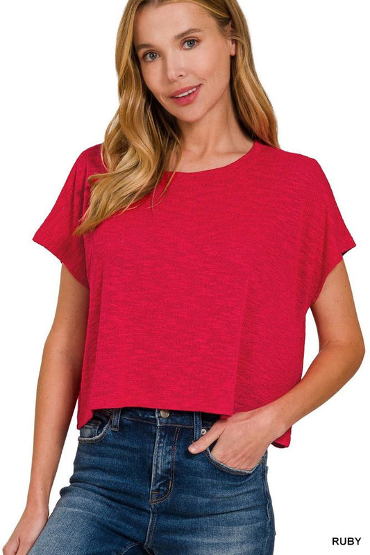 Zenana Fall Crop Tee