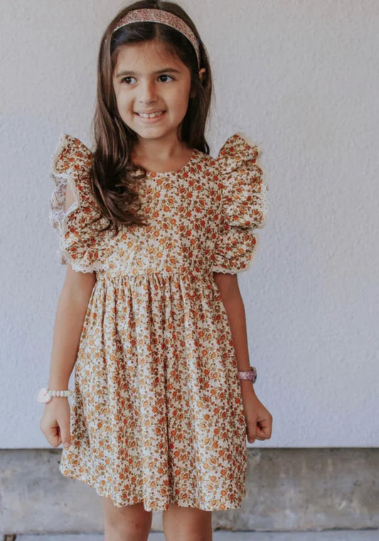Kids Fall Floral Dress