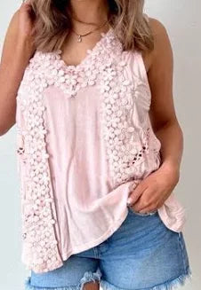 Floral Lace Crochet Top