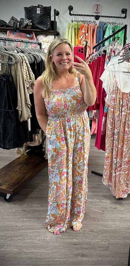 Floral Skies Romper