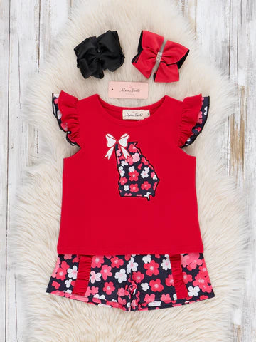 Marie Nicole: Georgia Floral Ruffle Outfit