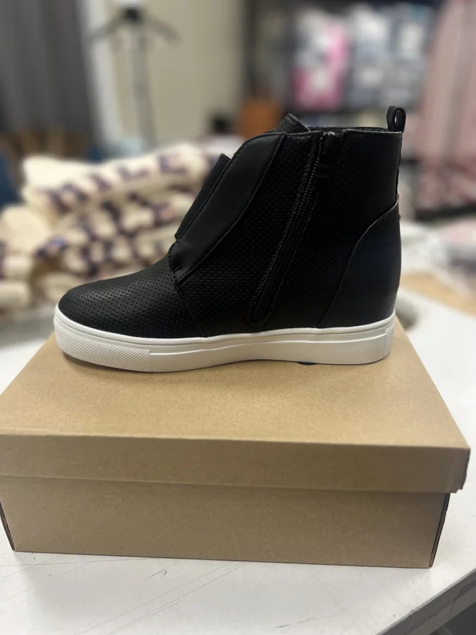 Leather Hidden Wedge