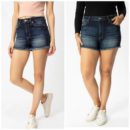 Kancan Dark Denim Shorts