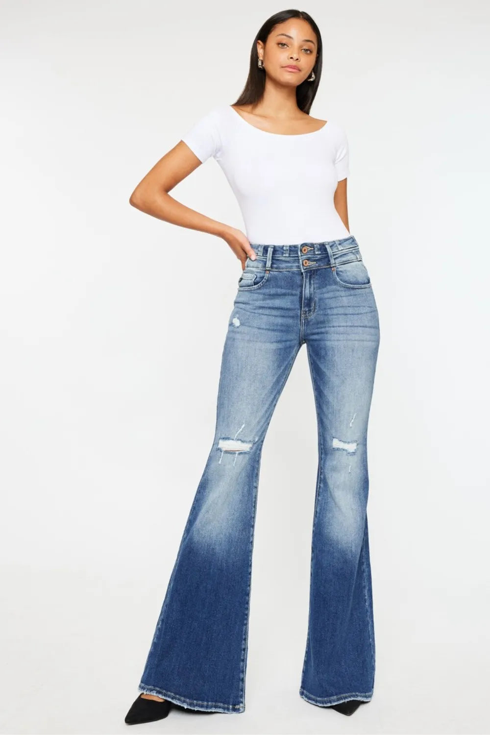 KanCan: High Rise Super Flare Jeans