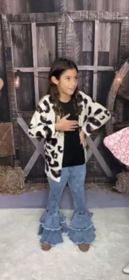 Kids Leopard Cardi
