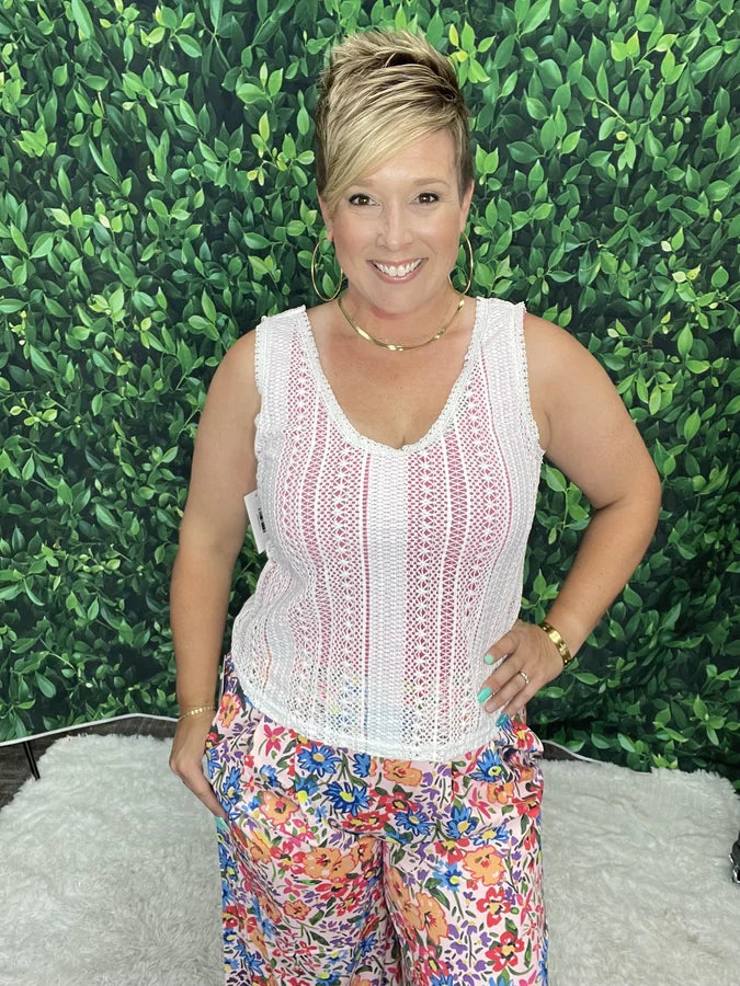 lovely lace tank