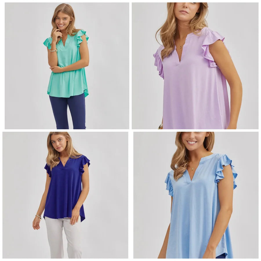 Lizzy Solid Flutter Tank