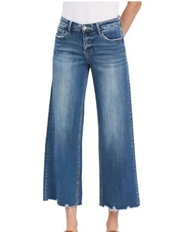 Lovervet: Mid Rise Ankle Wide Leg
