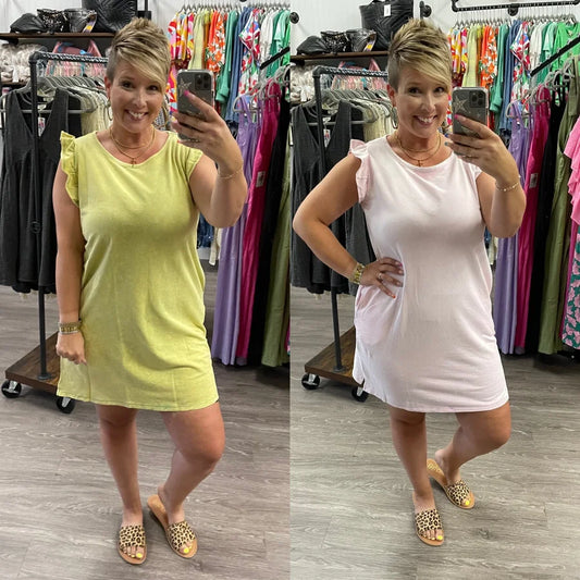 Mineral Washed A Line Dress