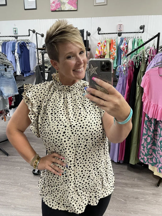 Natural Cheetah Top