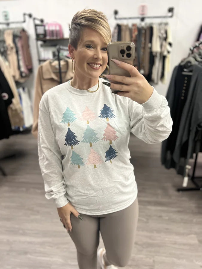 Pastel Christmas Trees