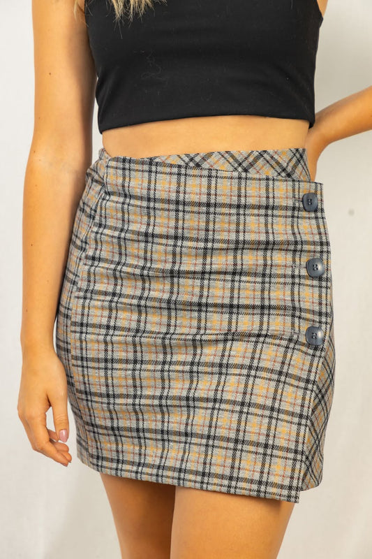 Plaid Mini Skort