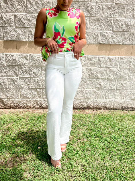 Low Rise Flare Jeans