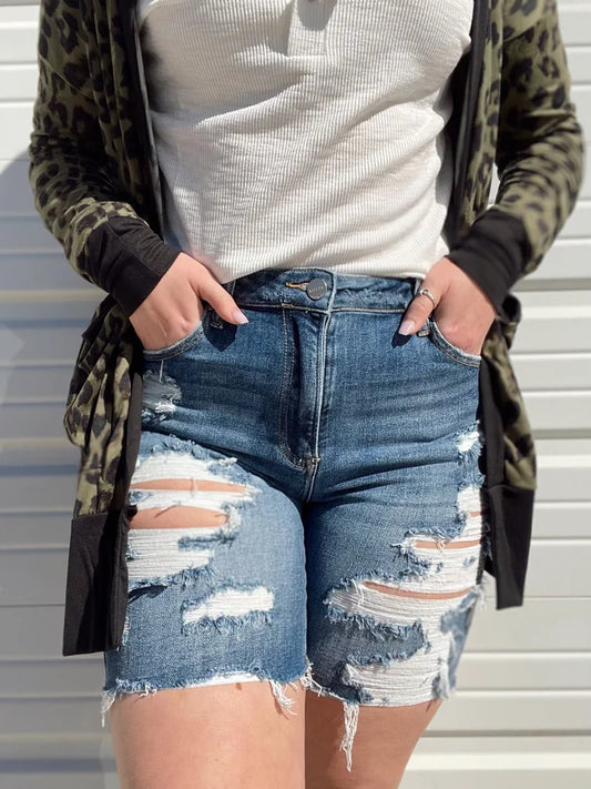 Ryann High Rise Bermuda Shorts