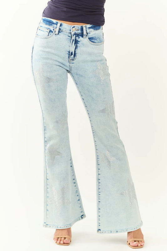 Saige: Rhinestone Star Flares