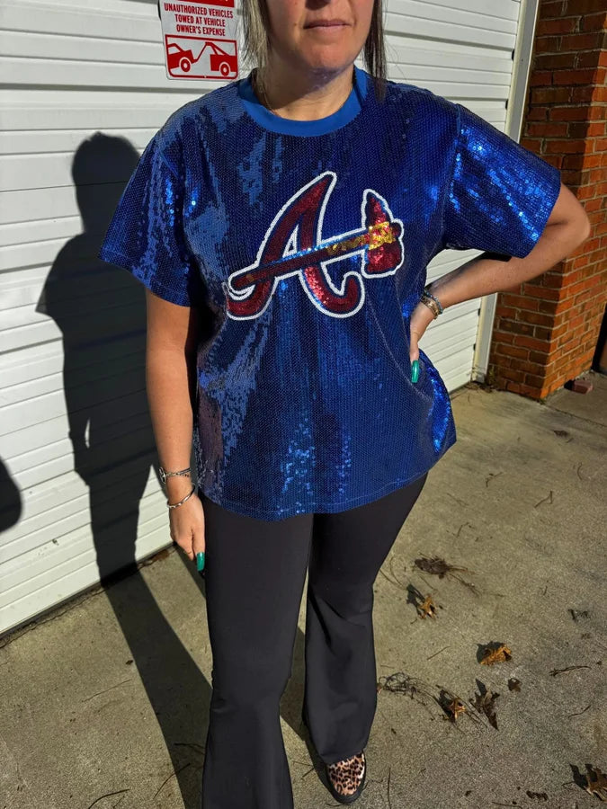 Sequin Braves Tee