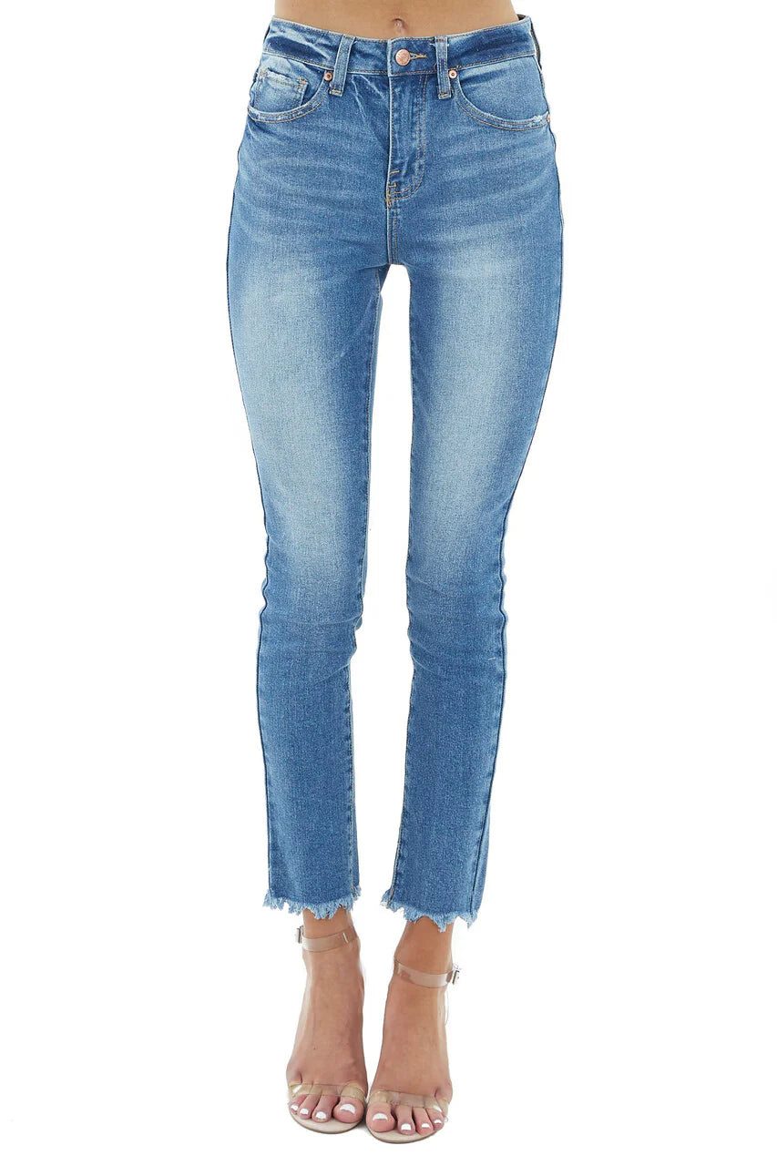 High Rise Skinny Ankle Jeans