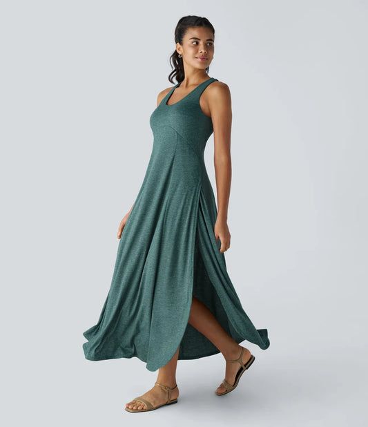 Split Flowy Maxi