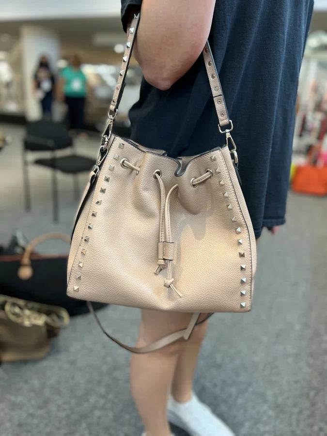 Stella Studded Bucket Bag