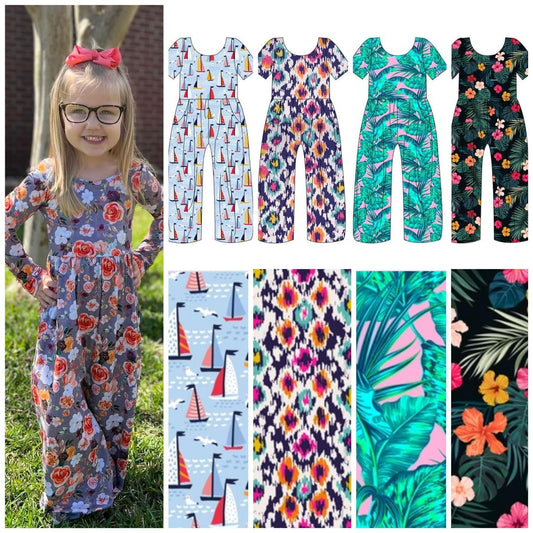 Summer Wide Leg Rompers
