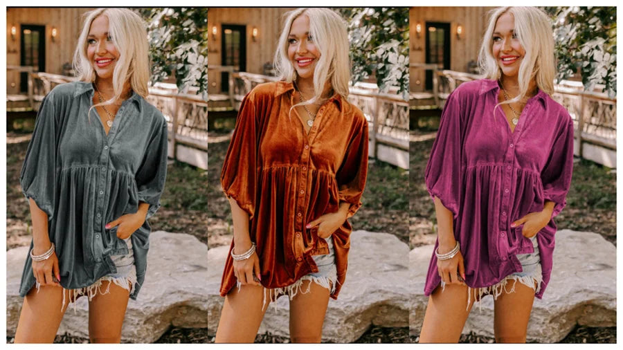 Talia Velvet Tunic